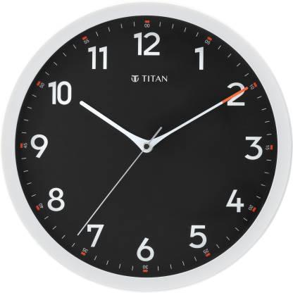 Titan Analog 30 cm X 30 cm Wall Clock (White, With Glass) - NAW0012PA01/W0012PA01 - Bharat Time Style