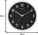 Titan Analog 30 cm X 30 cm Wall Clock (White, With Glass) - NAW0012PA01/W0012PA01 - Bharat Time Style