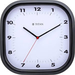 Titan Analog 28 cm X 28 cm Wall Clock - W0040PA01 (Black, With Glass) - Bharat Time Style