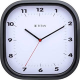 Titan Analog 28 cm X 28 cm Wall Clock - W0040PA01 (Black, With Glass) - Bharat Time Style